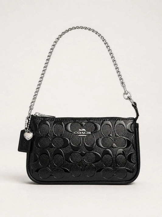 Coach Nolita 19 In Signature Leather Black Bag