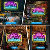 Multicolor LED Neon Open Welcome Sign