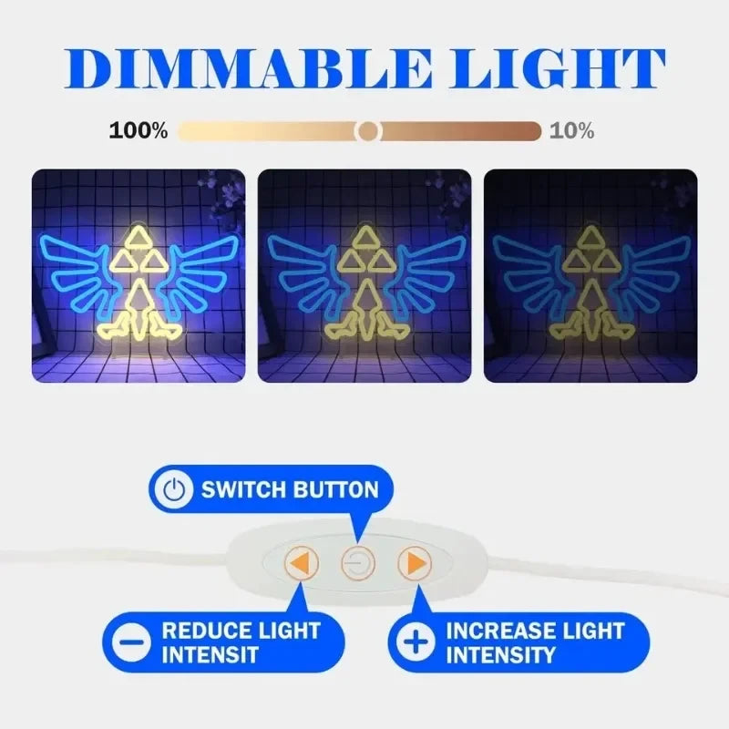 Dimmable Gaming Neon Sign