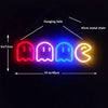PacMan Video Game Gamer Ghost Neon Wall Sign