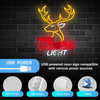 Coors Light Deer Head Bar LED Neon Sign