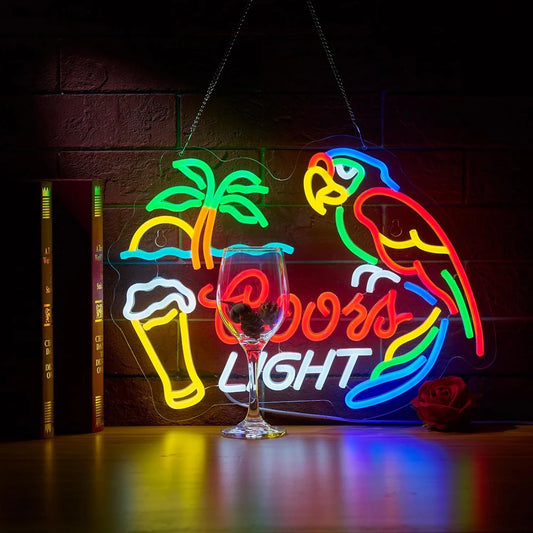 Coors Light Parrot Bar Parrot Neon Sign
