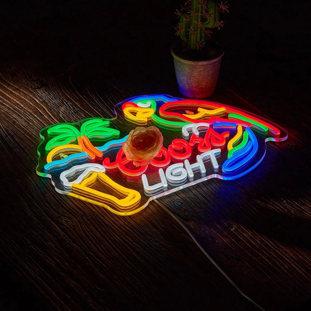 Coors Light Parrot Bar Parrot Neon Sign