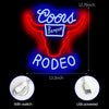 Coors Rodeo Cowboy Western Bar Neon Sign