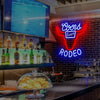 Coors Rodeo Cowboy Western Bar Neon Sign
