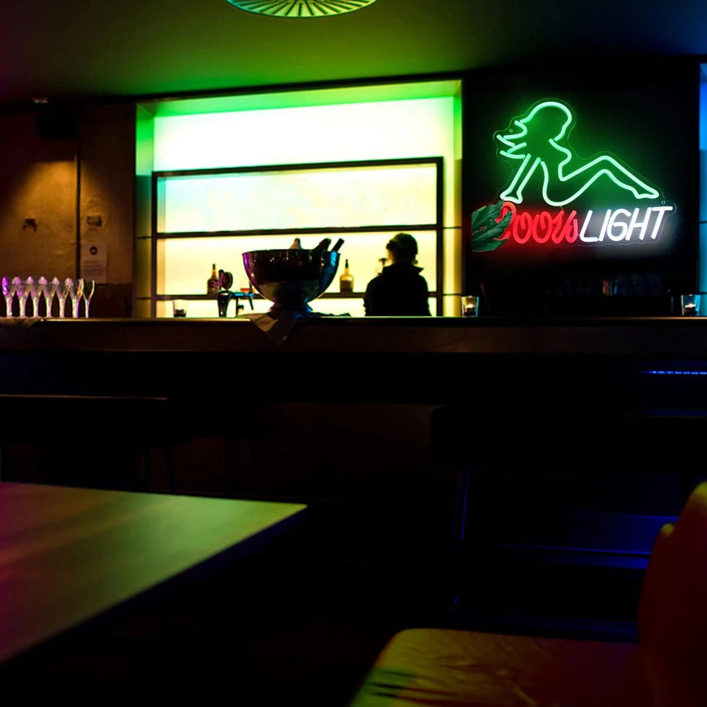 Coors Light Sexy Lady Beer Neon Sign