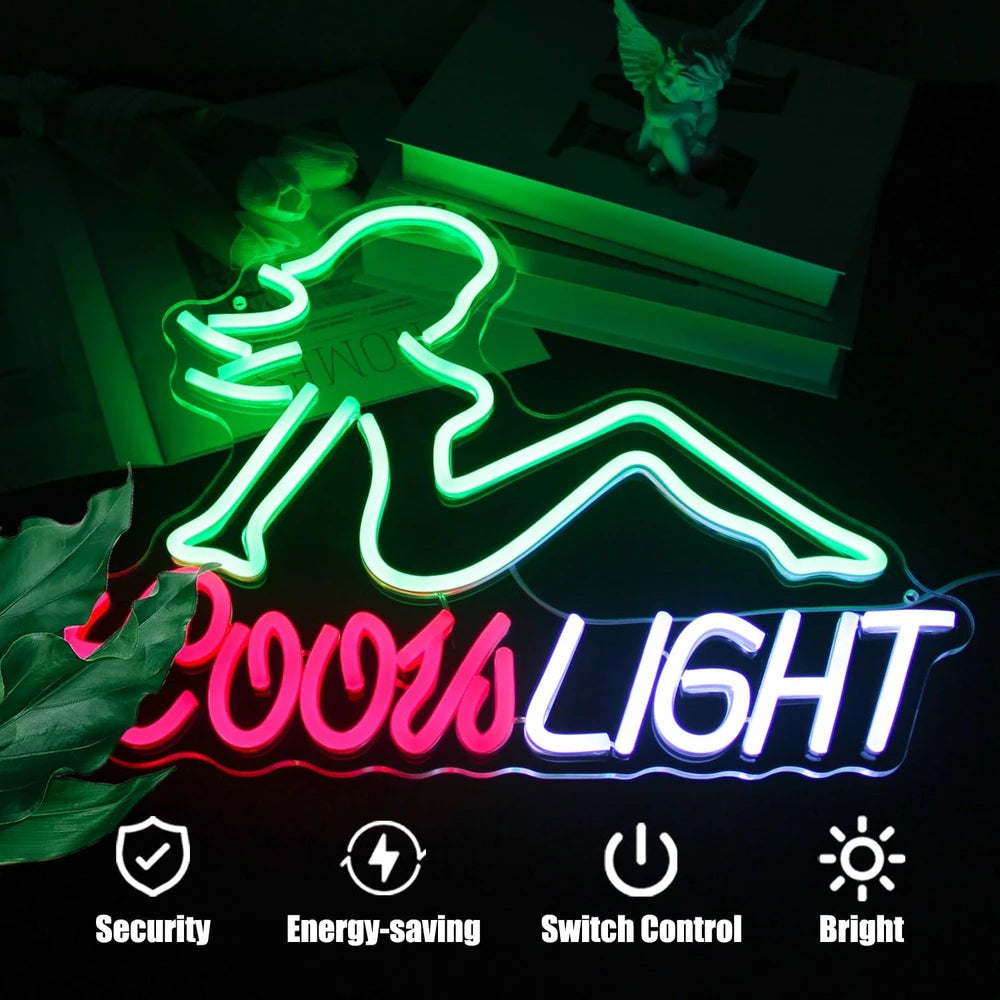 Coors Light Sexy Lady Beer Neon Sign