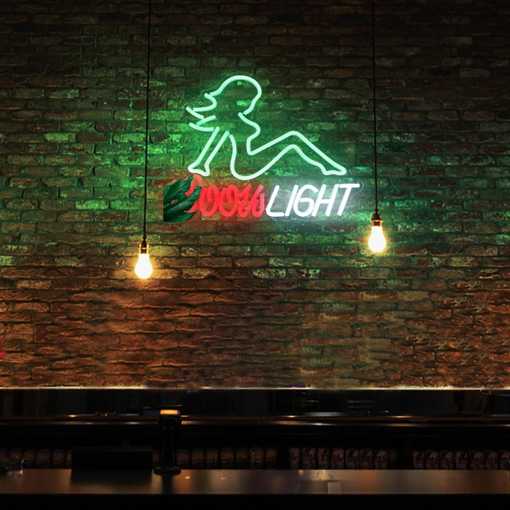 Coors Light Sexy Lady Beer Neon Sign