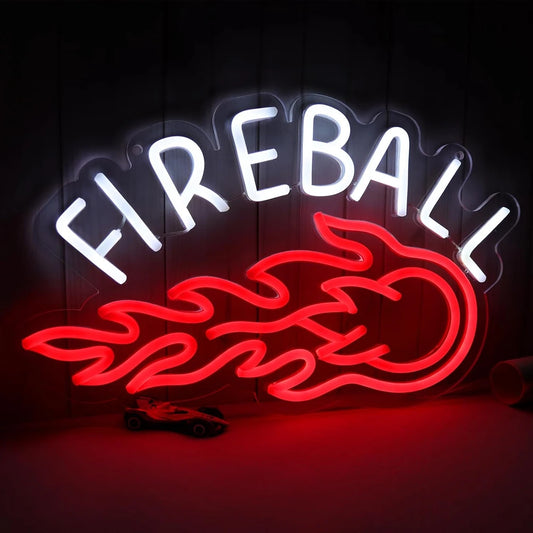 Fireball Whiskey Bar LED Neon Sign