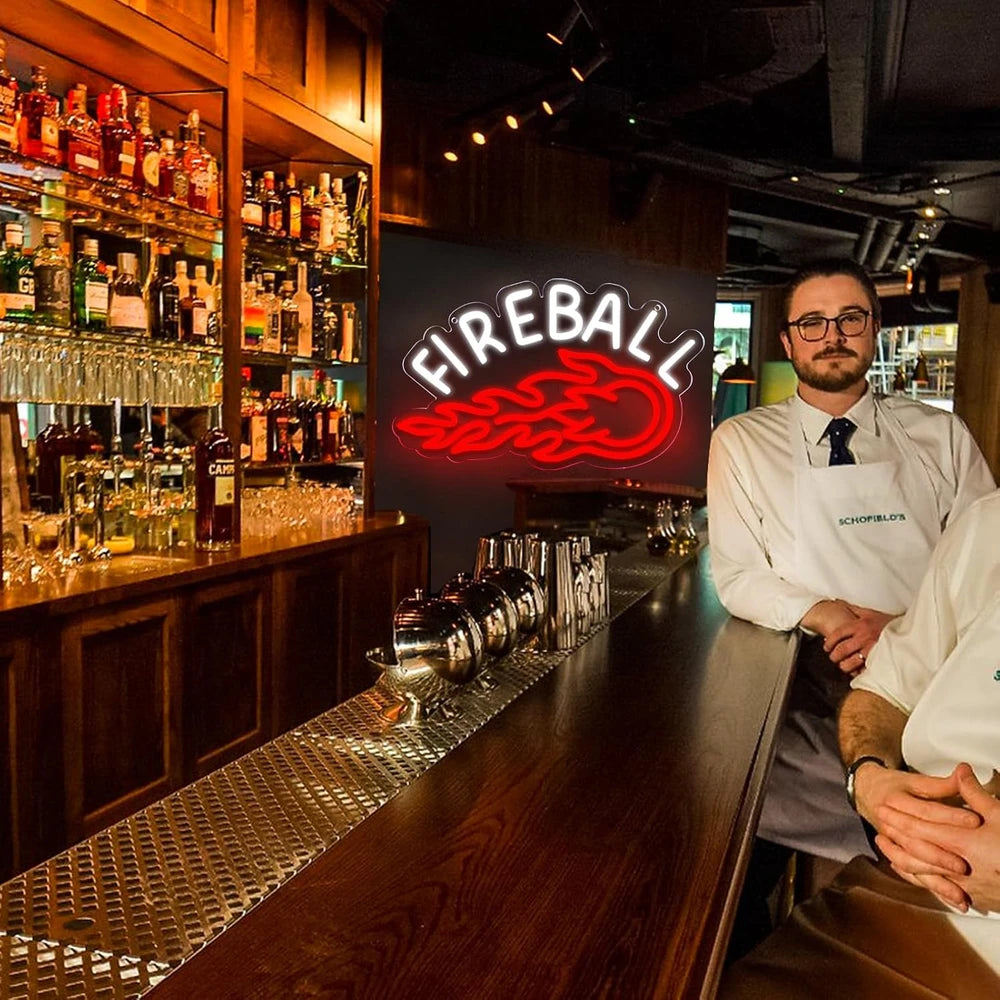 Fireball Whiskey Bar LED Neon Sign