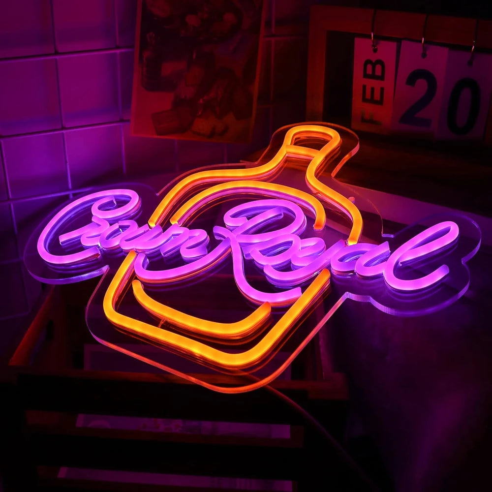 Crown Royal Canadian Whiskey Bar Neon Sign