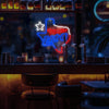 Miller Lite Texas Map Beer Bar Neon Sign