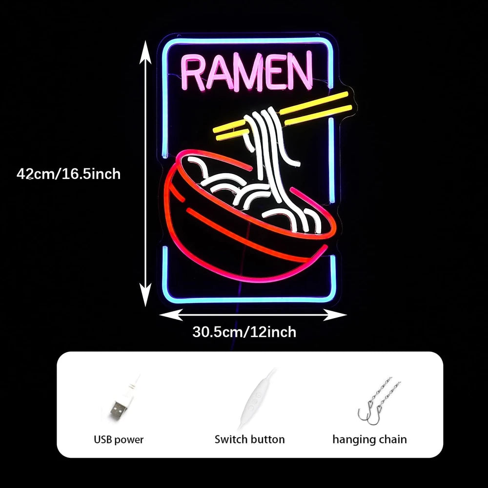 Ramen Noodle Neon Sign