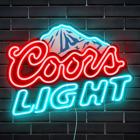 Coors Light Bar Beer Logo LED Neon Sign