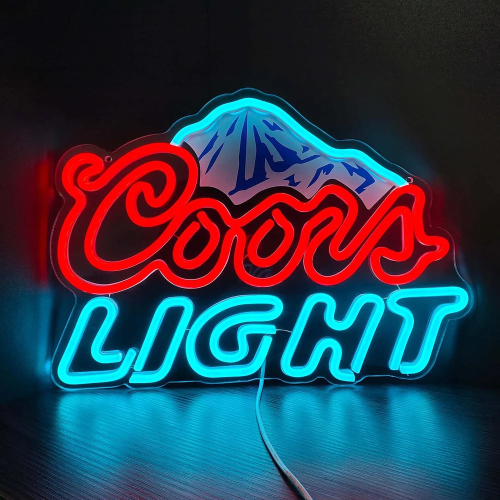 Coors Light Bar Beer Logo LED Neon Sign