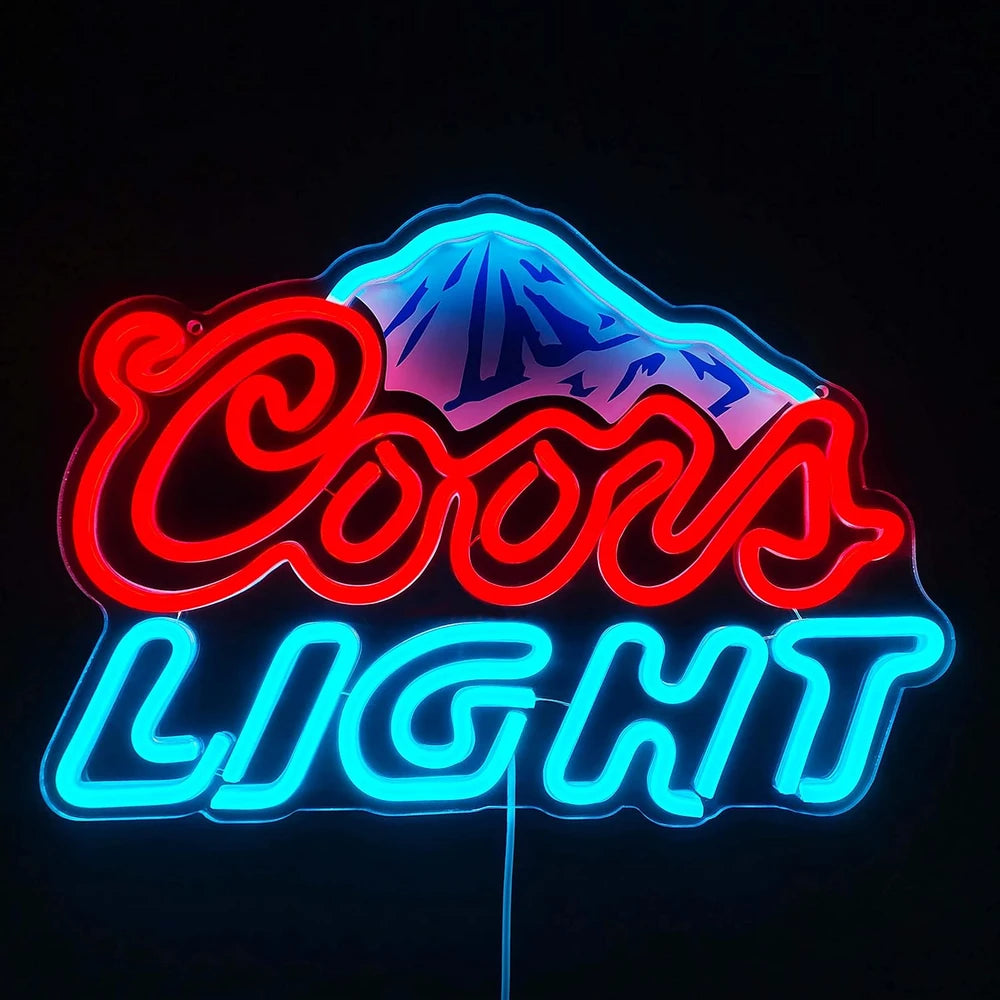 Coors Light Bar Beer Logo LED Neon Sign