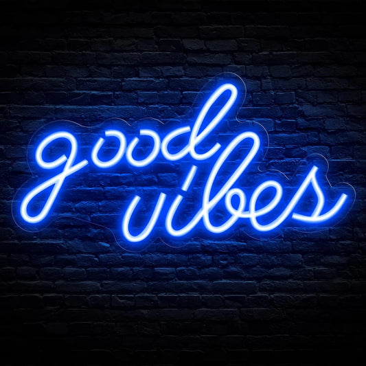 Good Vibes Neon Wall Sign