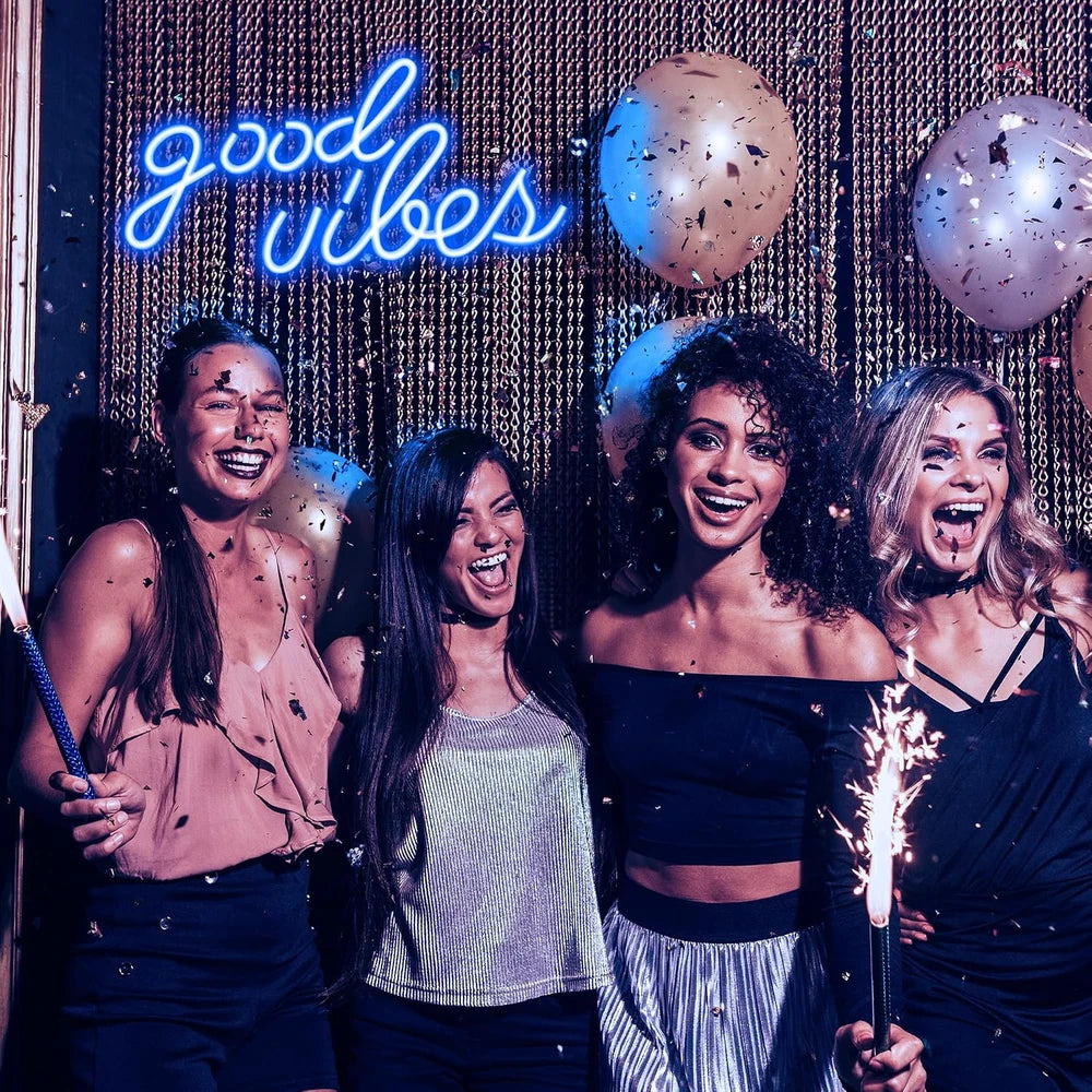 Good Vibes Neon Wall Sign