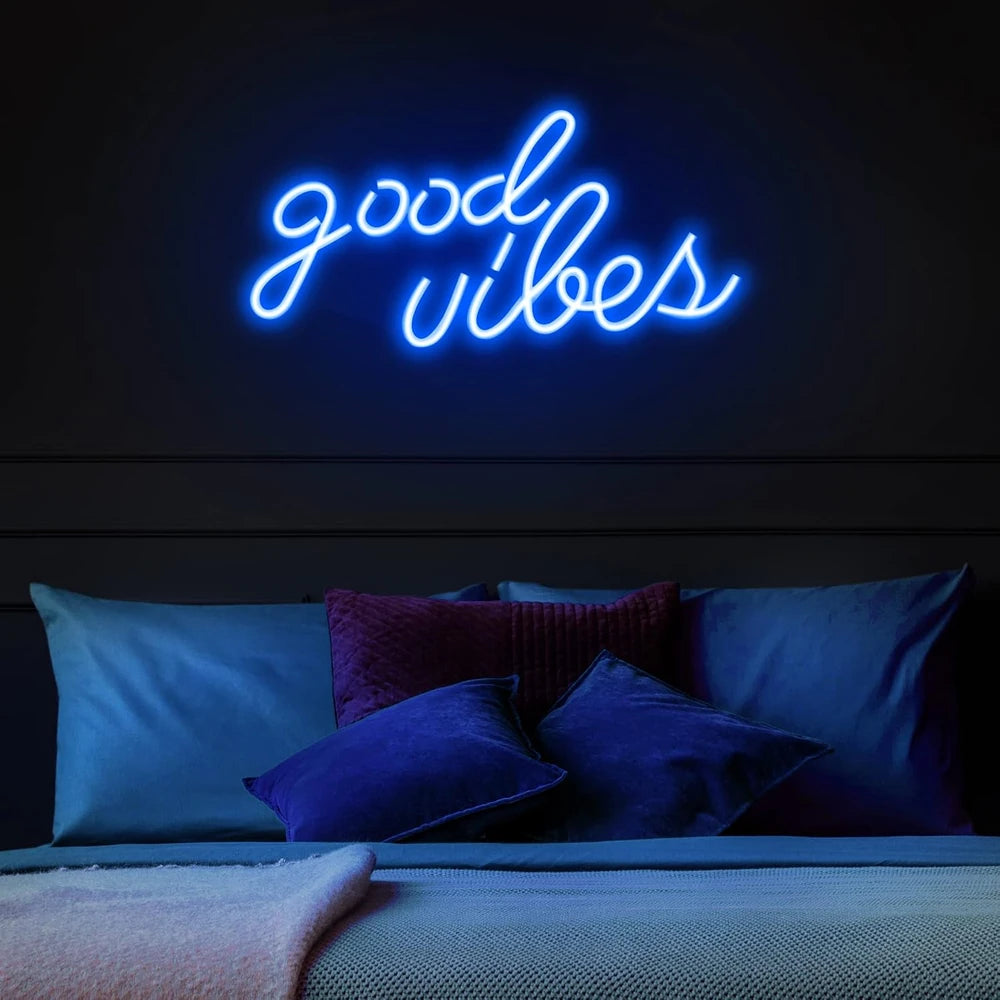 Good Vibes Neon Wall Sign