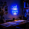 Motivational Work Hard Dream Big Neon Light Wall Sign