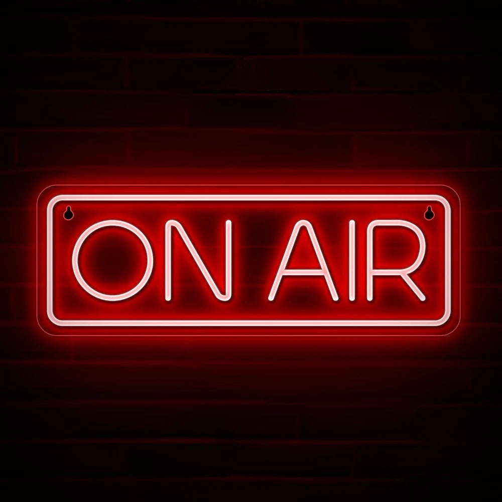 Streamer On Air Red Neon Sign