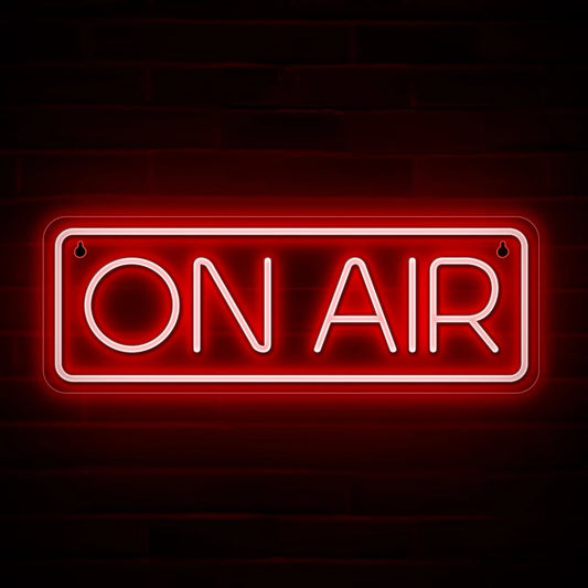 Streamer On Air Red Neon Sign
