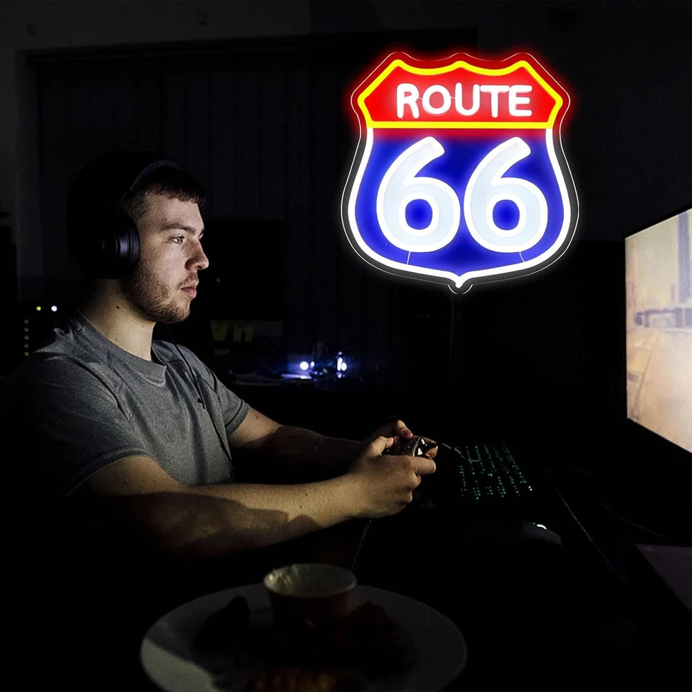 Route 66 Vintage Neon Sign