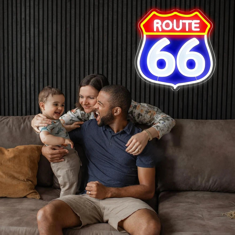 Route 66 Vintage Neon Sign