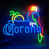 Corona Beer Parrot Neon Bar Sign