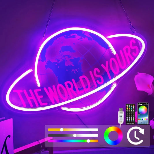 The World Is Yours Neon Light Sign