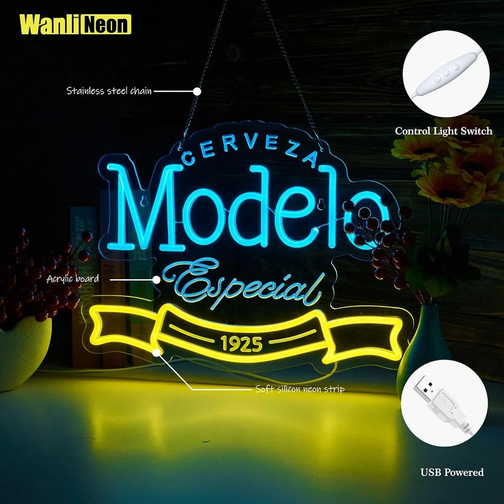 Modelo Beer Bar LED Neon Sign