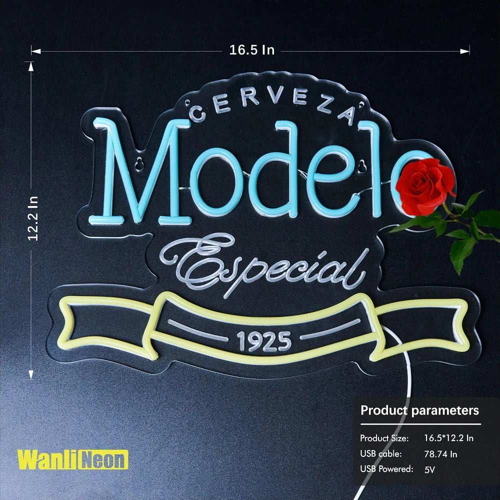 Modelo Beer Bar LED Neon Sign