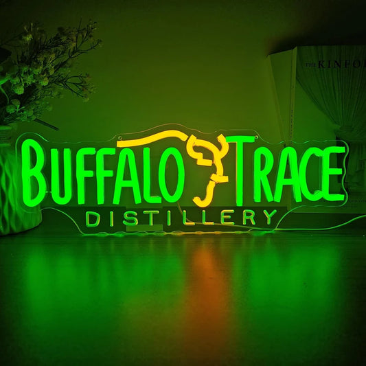Buffalo Trace Distillery Whiskey Bar Neon Light Sign
