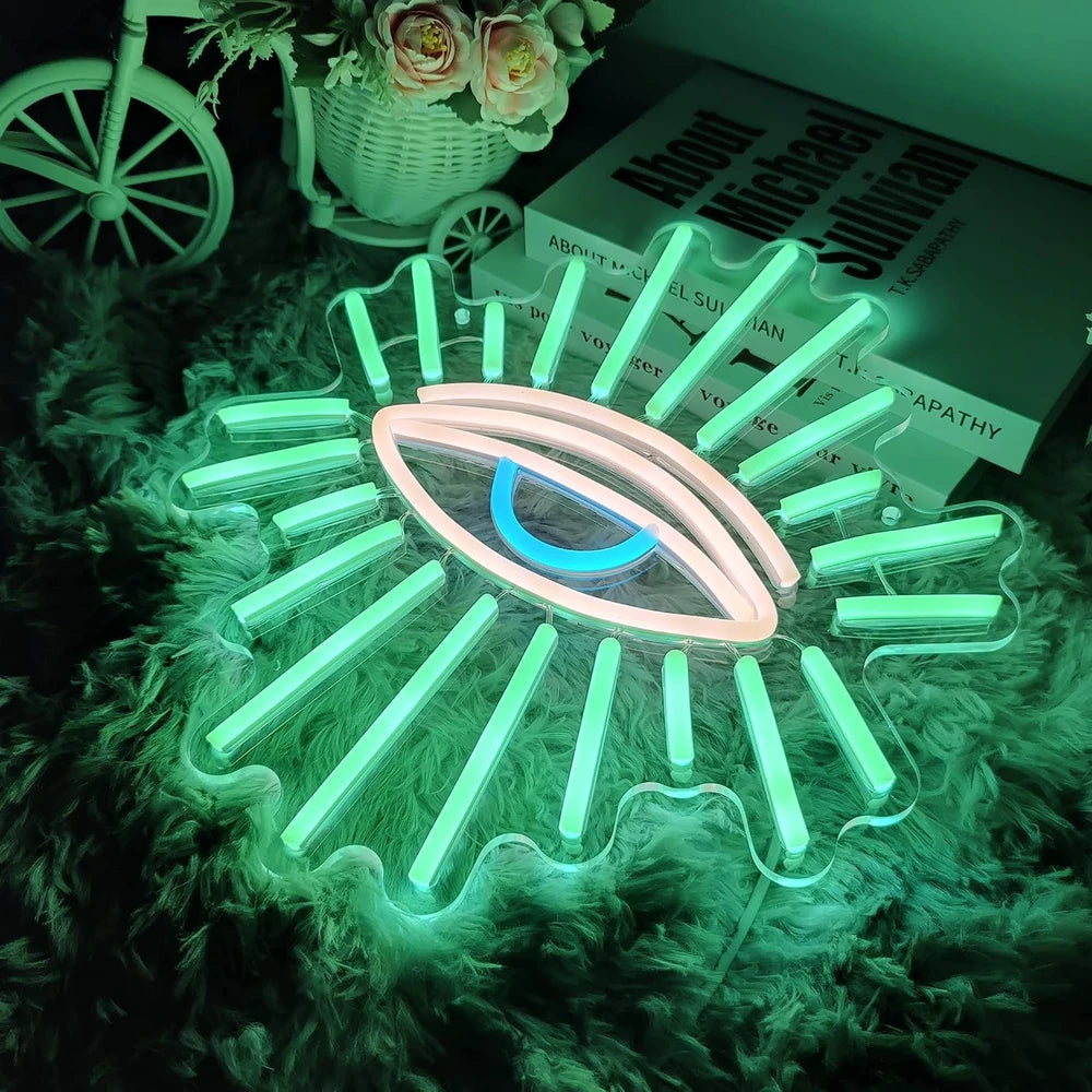 Bohemian Evil Eye LED Neon Sign