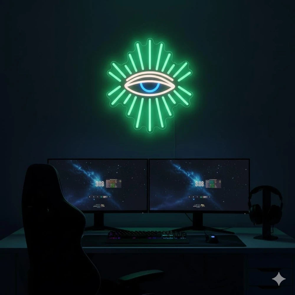 Bohemian Evil Eye LED Neon Sign