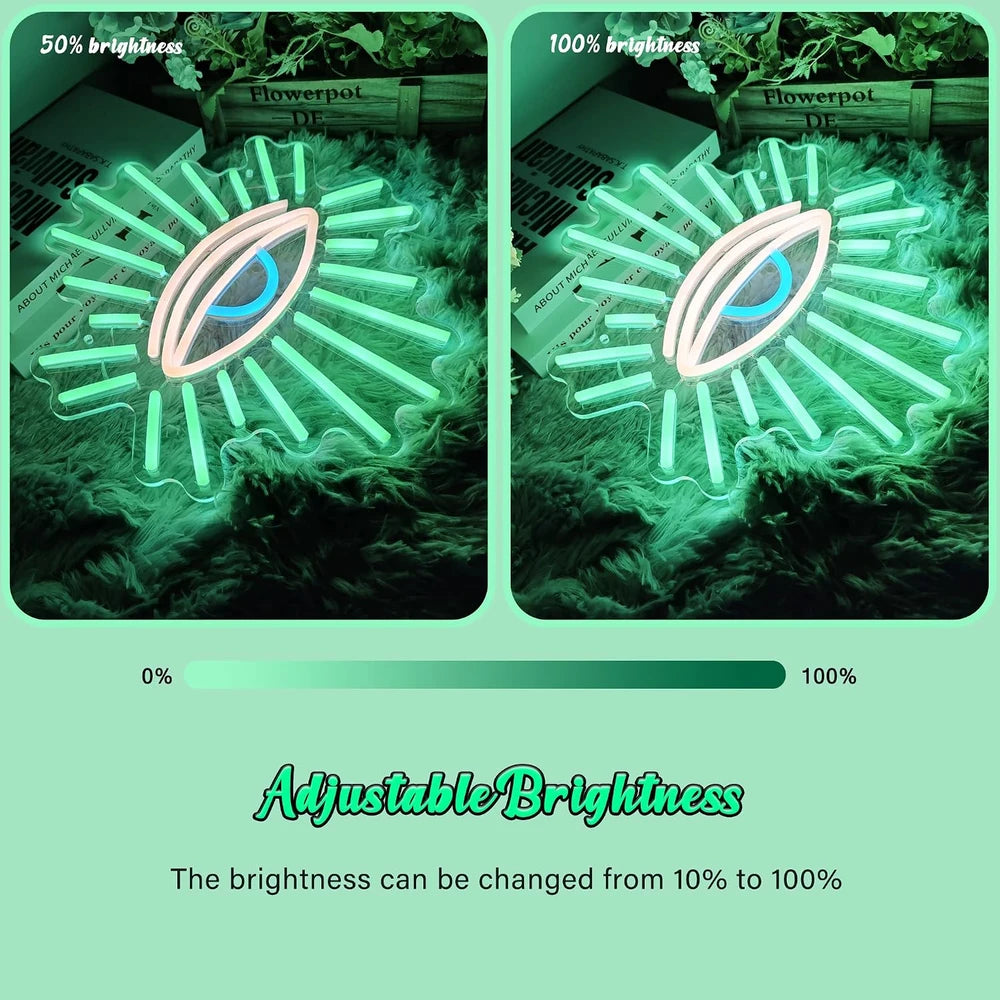 Bohemian Evil Eye LED Neon Sign