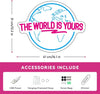 The World Is Yours Earth Planet Neon Wall Sign