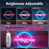 The World Is Yours Earth Planet Neon Wall Sign