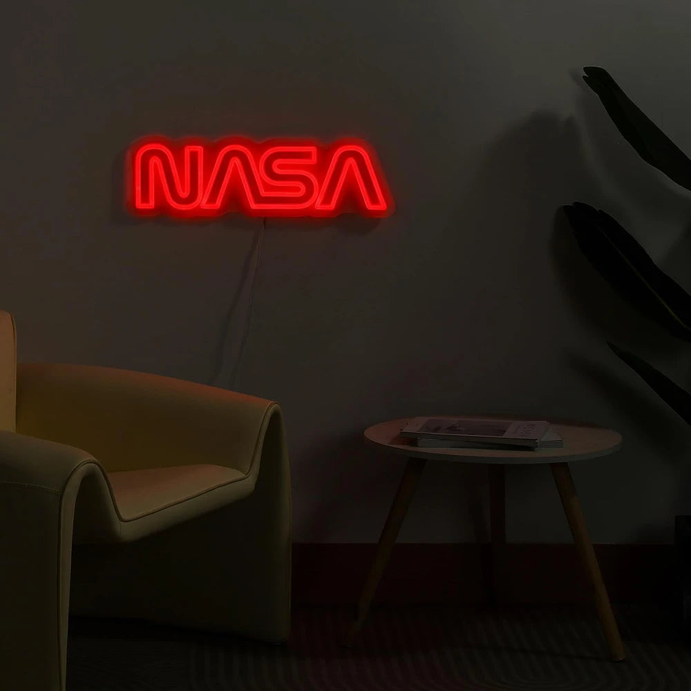 NASA Worm Logo LED Sign