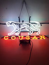 Cougar Beer Neon Bar Sign