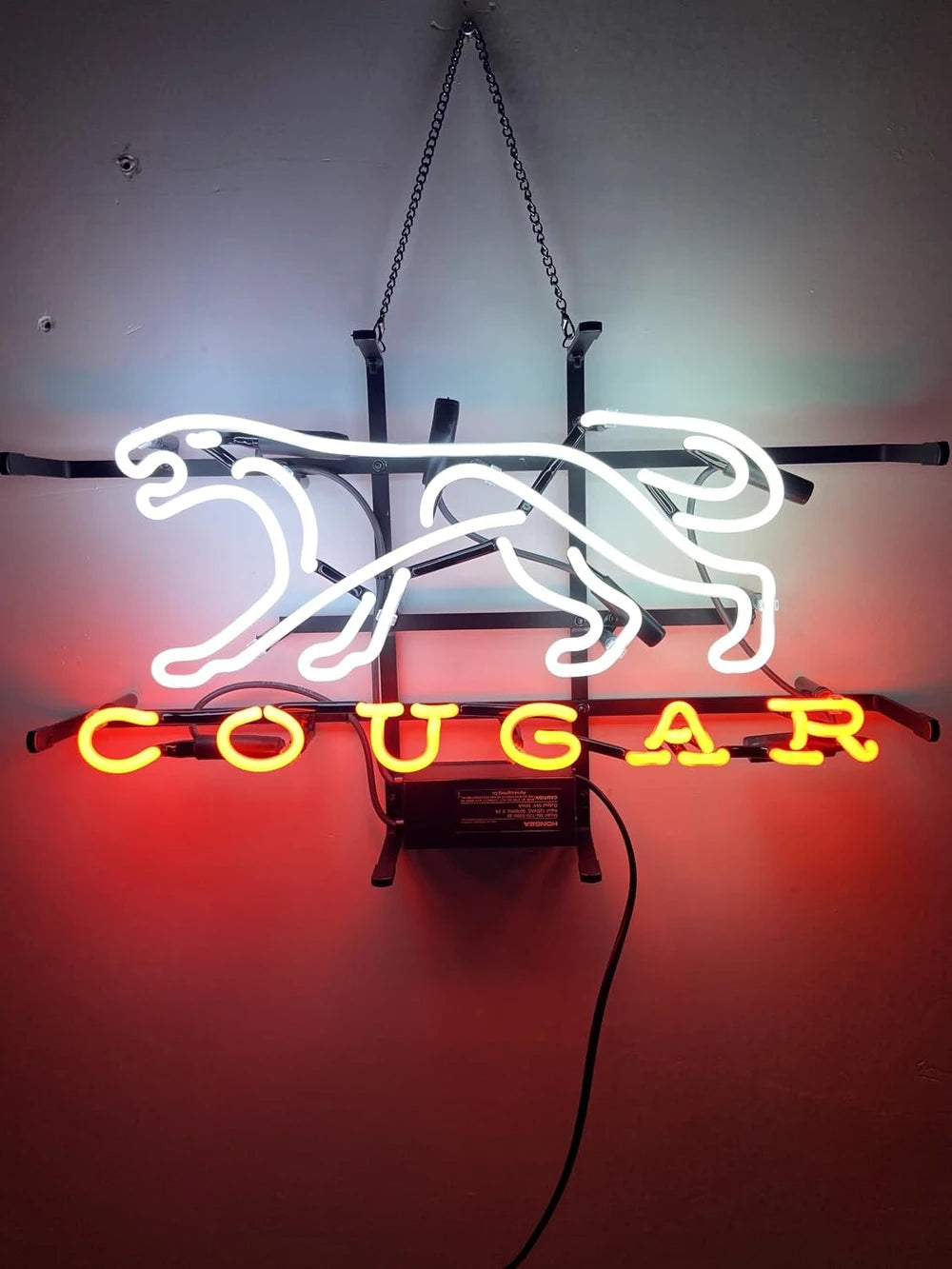 Cougar Beer Neon Bar Sign
