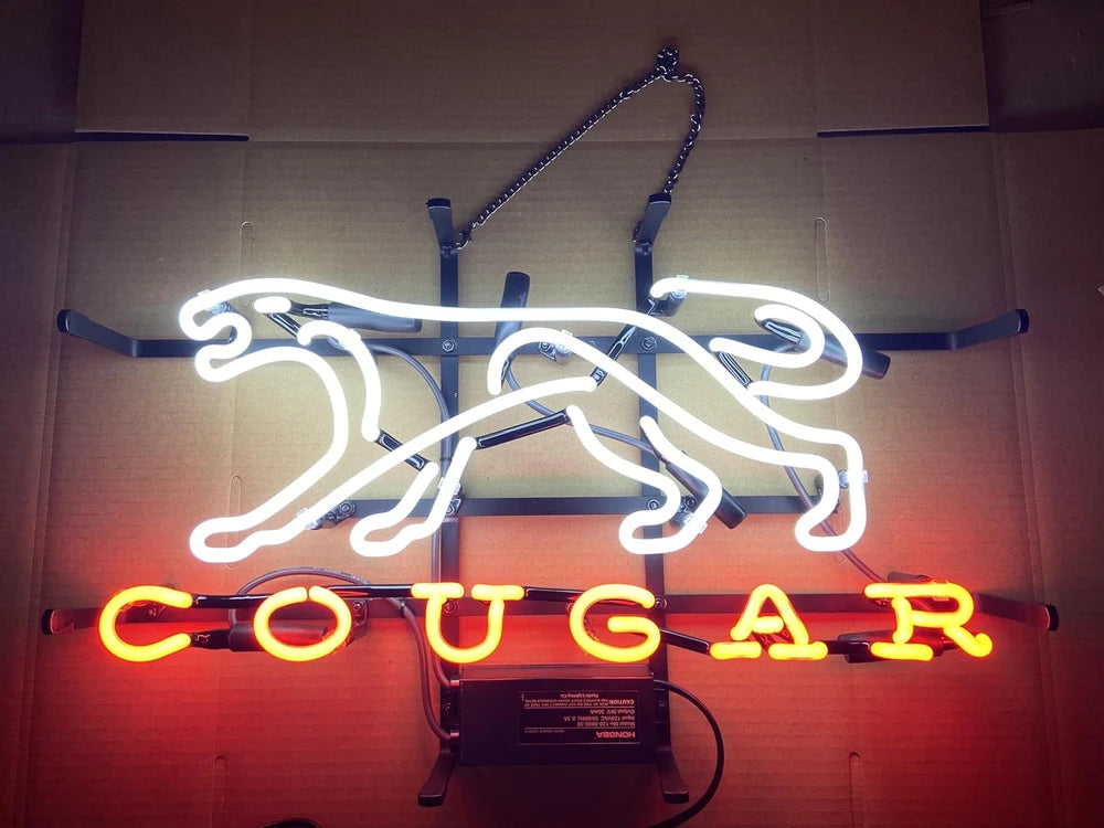 Cougar Beer Neon Bar Sign