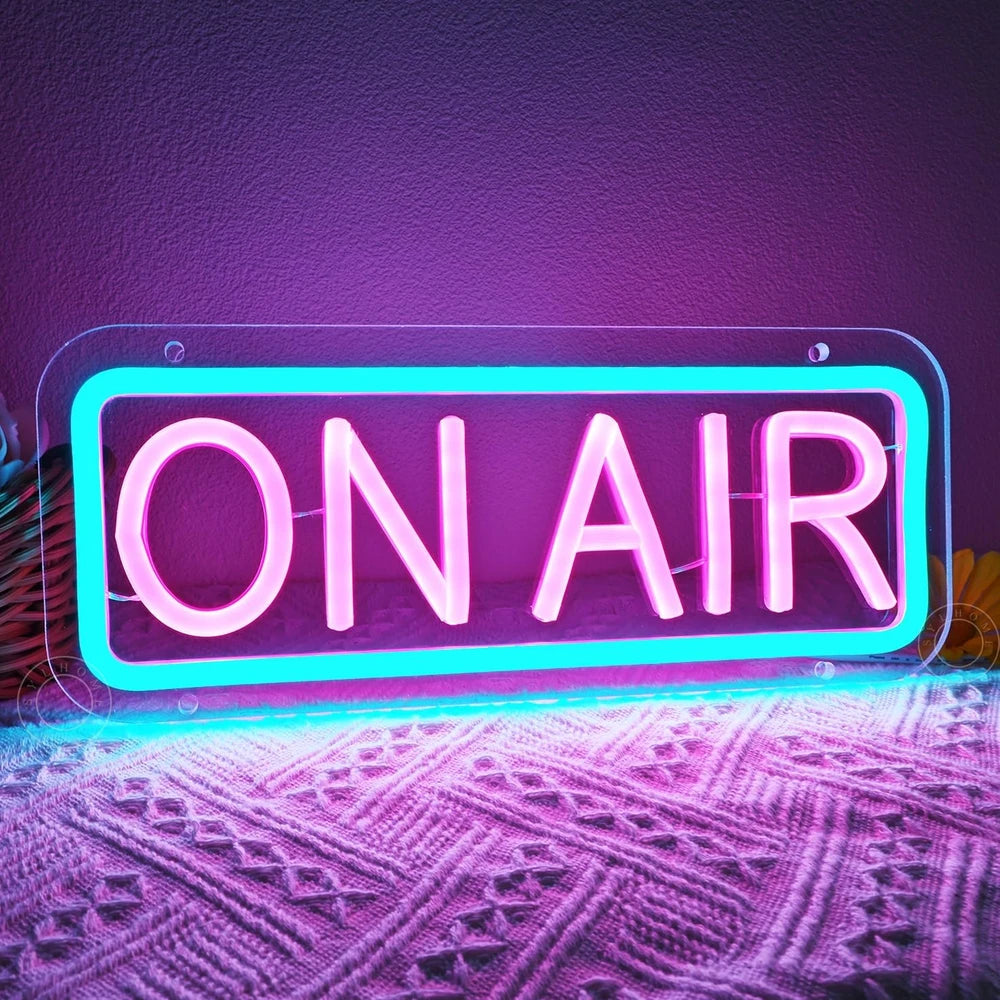On Air Live Streaming Streamer LED Neon Wall Sign