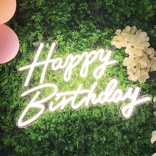 Happy Birthday Neon Sign