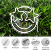 Smiley Face Star Eyes LED Neon Sign