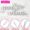 Pink Good Vibes Heart Neon Wall Sign