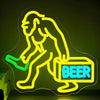 Bigfoot Sasquatch Neon Beer Wall Sign