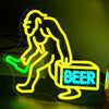 Bigfoot Sasquatch Neon Beer Wall Sign