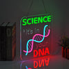 Science DNA Neon Wall Sign