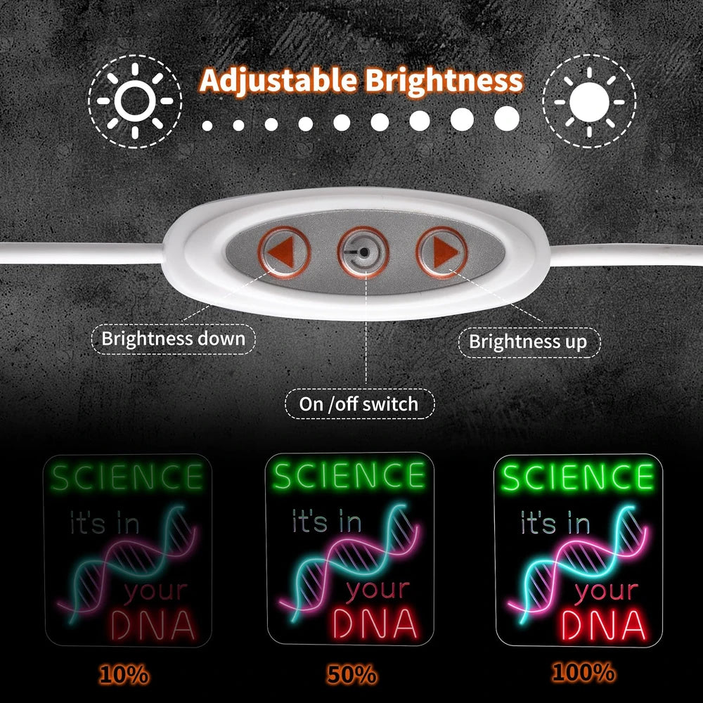 Science DNA Neon Wall Sign